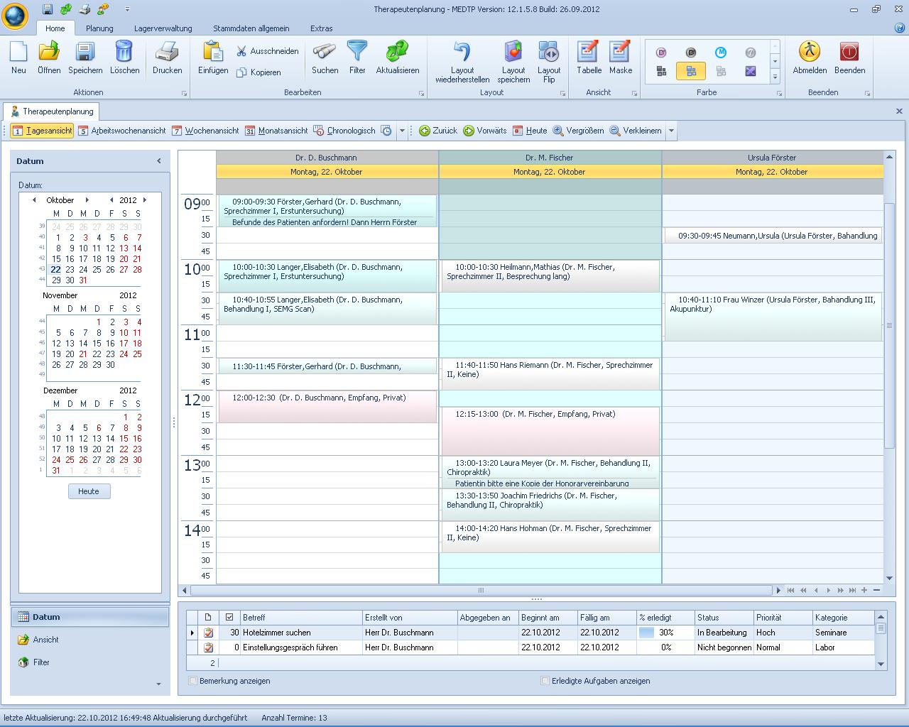 Komfortable Planung für Therapeuten auf höchstem Niveau